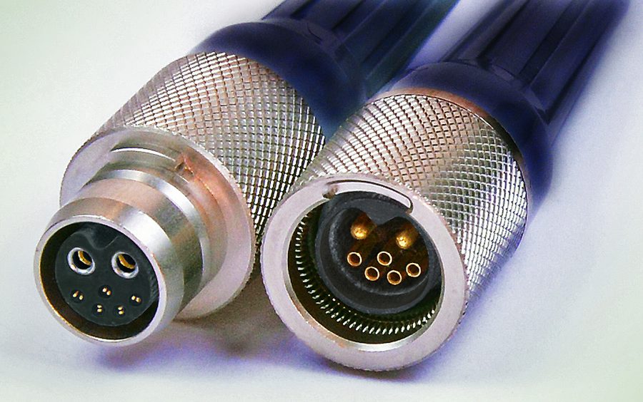 Hybrid circular connectors from Omnetics Connector Corporation