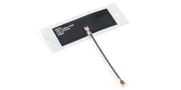 Molex antenna with peel-and-stick adhesive attachment.