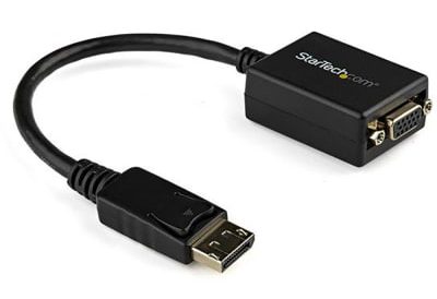 A StarLink VGA-to-DisplayPort adaptor available from RS.