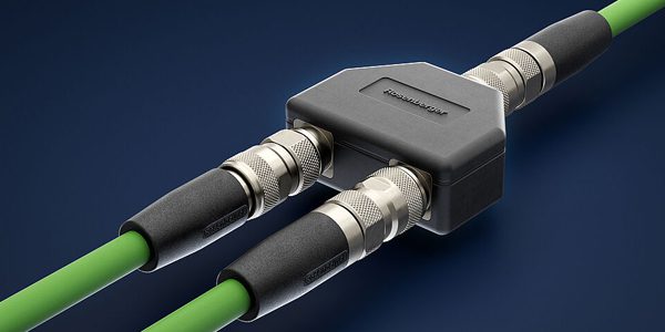 SPE industrial connectors with adapter.