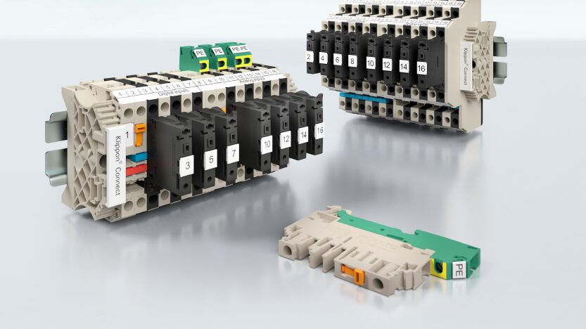 Weidmüller's Klippon Connect W2C and W2T terminal blocks feature single and double-level terminal block arrangements, combined with the four basic available functions (continuity, disconnect, fuse, ground), to achieve maximum flexibility when connecting devices wired in the field.