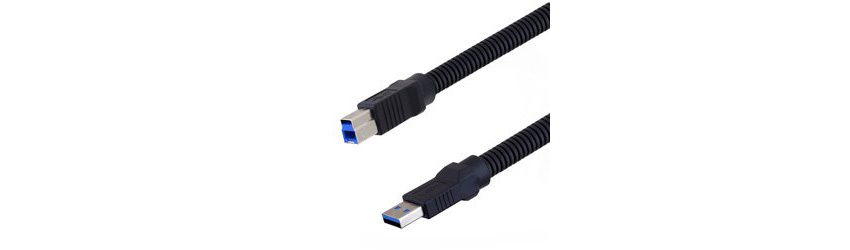 L-Com’s U3A00072 armored USB cables