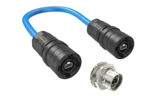 Amphenol's IP67-rated SPE connectors