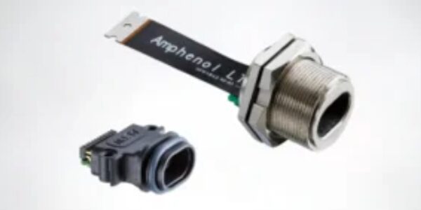 Amphenol LTW's waterproof USB connectors are ruggedized for use in harsh or demanding environments. Also available from DigiKey.