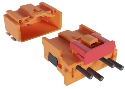 MicroSpace High Voltage selective loaded crimp-to-wire connector platform from Amphenol Communications Solutions 