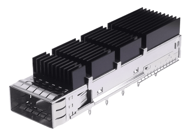 Cinch Connectivity SFP-QSFP Cage with heat sink