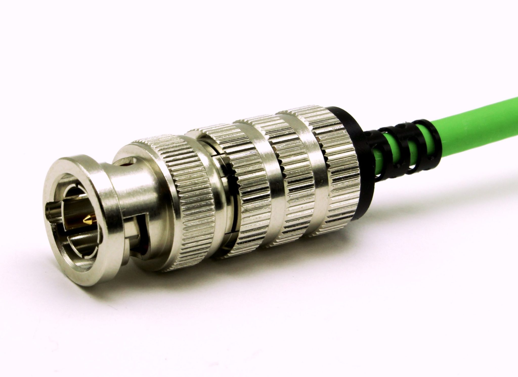 COAX Connectors’ High-Performance, Easy-Grip, 75Ω BNC Straight-Crimp Plugs