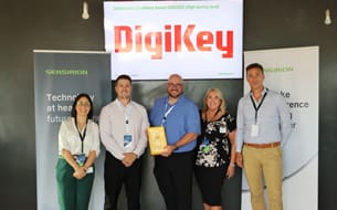 DigiKey received the Distribution Excellence 2025 High Service Level Award from Sensirion.