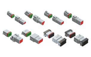 Amphenol Sine Systems’ AT Series connectors available from Heilind Electronics