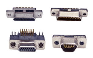 The NorComp MICRO-D miniature connector system, available from Heilind