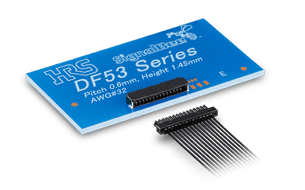 Hirose’s expanded SignalBee connector platform now includes the DF53 Series connector