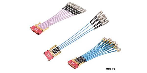 New Cardinal Multi-Port coaxial cable assemblies are designed for Test & Measurement applications to 145 GHz and are available in 1X4, 2X4, and 1X8 configurations. They feature phase matching and are capable of testing up to 448 Gb/s channels.