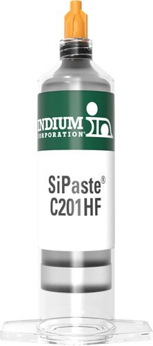 Indium Corporation has added SiPaste C201HF to its portfolio of pastes