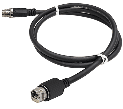 JPC’s industrial waterproof M12 X-code to RJ45 Ethernet cable