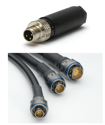 Industry-standard M8 and M12 connectors