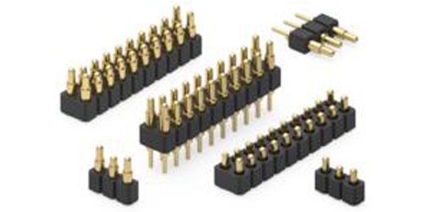 Mill-Max spring-loaded products with single and double row First Mate-Last Break (FMLB) connectors.