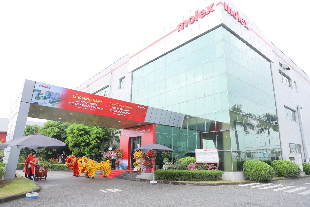 Molex's expanded manufacturing operations in Hanoi