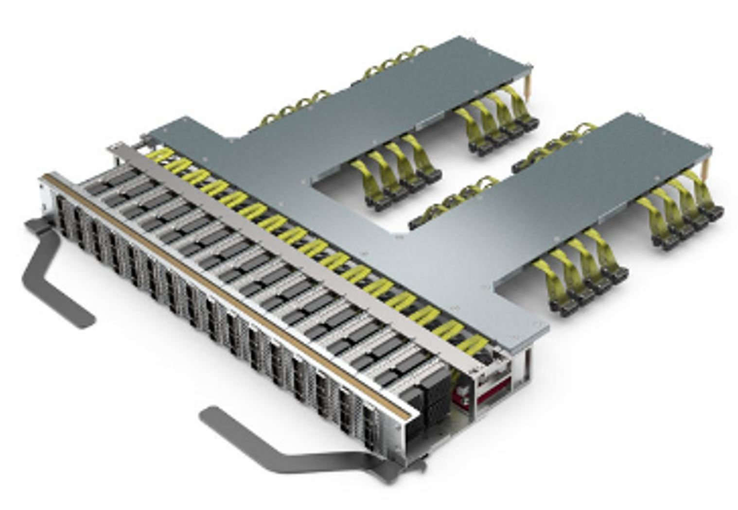 Molex offers a wide range of integrated product solutions for high-speed cable assemblies, including configurable trays.