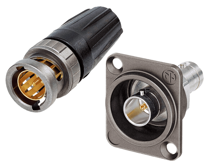 Neutrik’s UHD BNC 75-ohm cable and chassis connectors feature antraloy plating