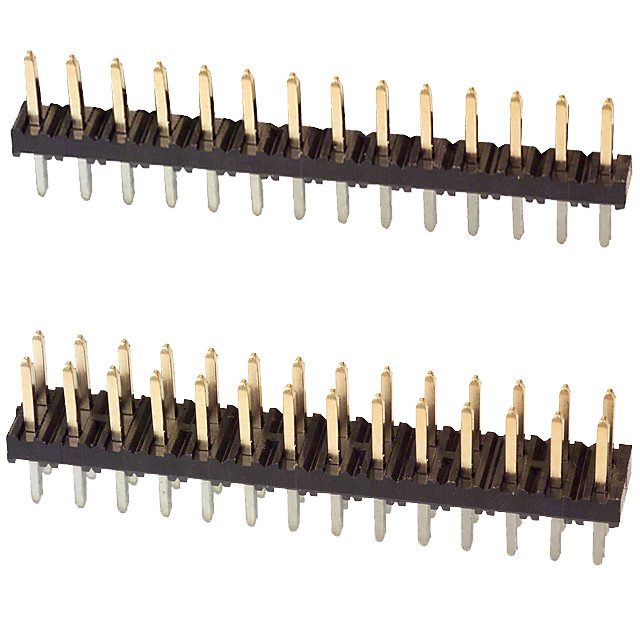 NorComp’s 2663/2664 Series features 2 mm header single row/dual row with straight pin header. The .079″ spacing saves valuable space. The series is available in a variety of pin counts and minimizes PCB stacking heights. 