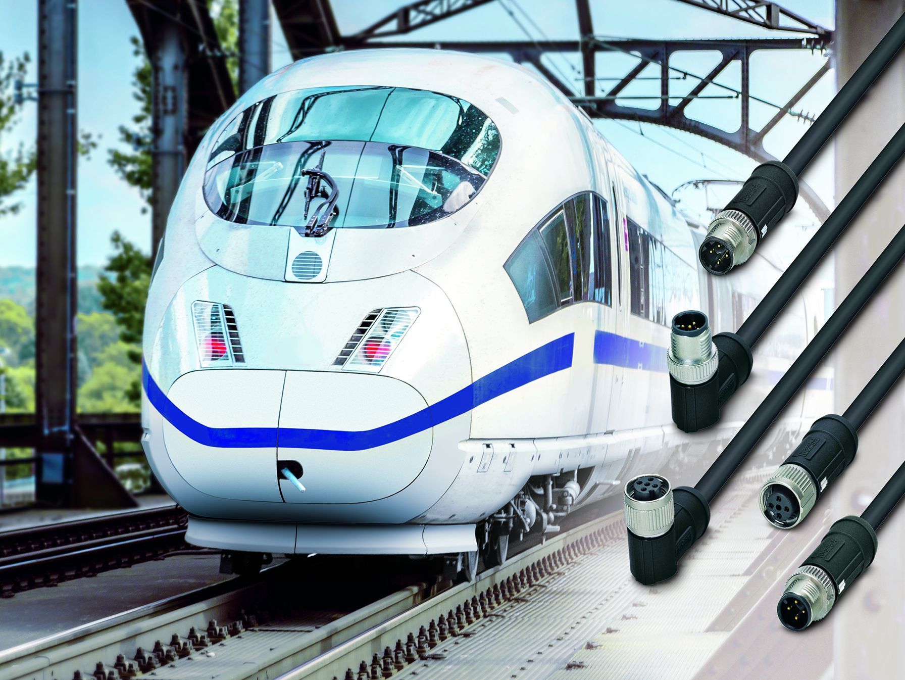 Phoenix Contact offers M12 cables designed especially for the rail industry