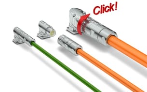 The cross-manufacturer compatible M17-M40 PRO series circular connectors from Phoenix Contact