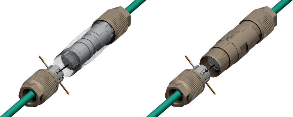 Phoenix Contact’s QUICKON IDC watertight inline cable splices