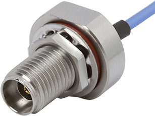 SV Microwave released female bulkhead RF cable assemblies
