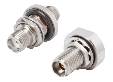 SV Microwave series of SMA and 2.92mm cable connectors and adapters with built-in electromagnetic interference (EMI) shielding. 