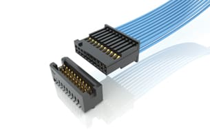 The Samtec SFSD is a double-row, discrete wire socket cable assembly that uses Samtec's Tiger-Eye™ contact system for reliability in rugged conditions.
