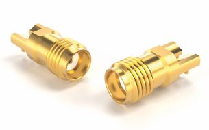 Samtec’s new high-frequency, 50 Ohm impedance, SMA edge-mount board connector