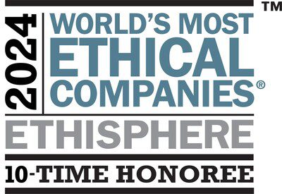 TE Connectivity received the 2024 World's Most Ethical Companies recognition by Ethisphere