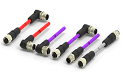TTI supplies TE Connectivity’s A- and B-coded M12 cable assemblies.