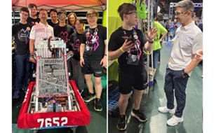 Waldom Electronics sponsors the official robotics team of Miami Beach Senior High School — FIRST Robotics Team 7652, the Miami Beach Bots