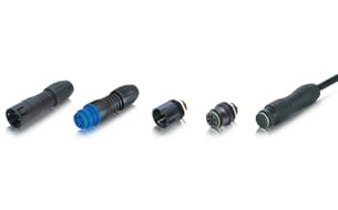 binder’s circular plastic connectors with snap-in locking of the 720 series