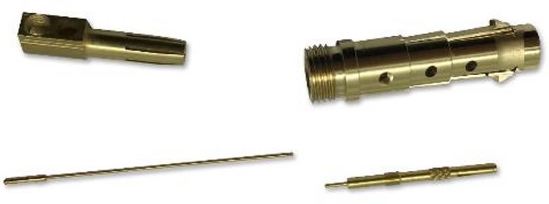 Examples of lead-free brass electrical connectors