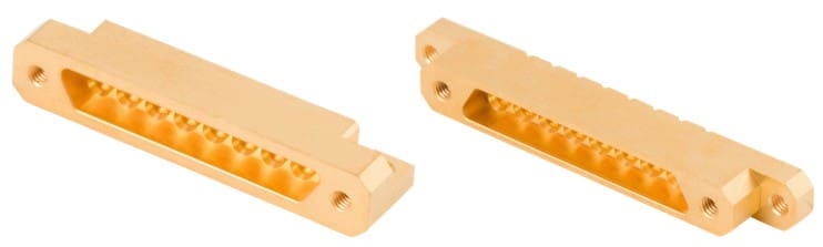 Edge Launch and Surface Mount ganged connectors