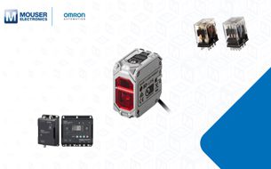 Mouser is stocking the latest products from Omron Industrial Automation