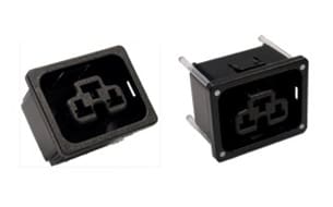 Power Dynamics Inc. combo IEC 60320 receptacles accept C14, C16, C16A, and C20 power cords.